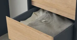 Cómoda Stu – Efecto Roble y Azul Océano