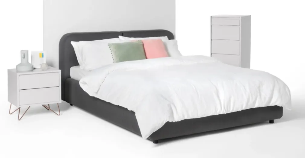 Cómoda Tocador Elona – Gris y Cobre