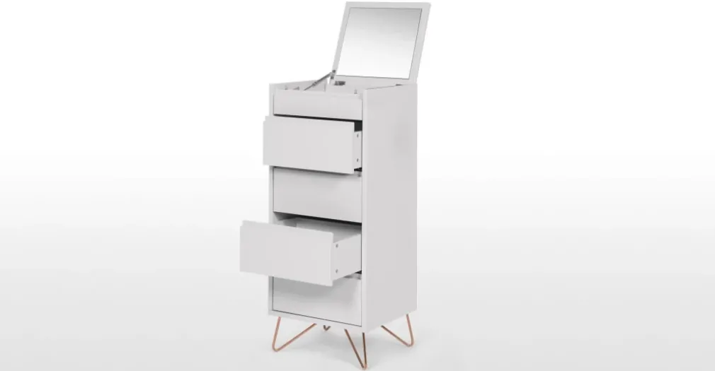 Cómoda Tocador Elona – Gris y Cobre