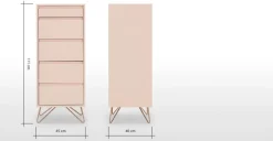 Cómoda Tocador Elona – Rosa Empolvado