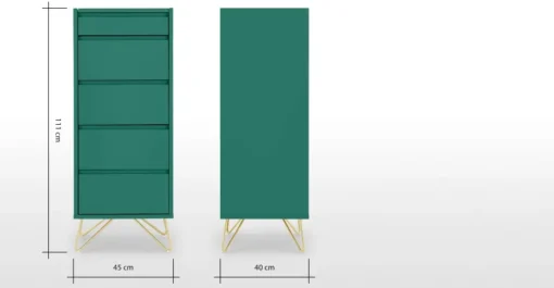 Cómoda Tocador Elona – Verde Inglés