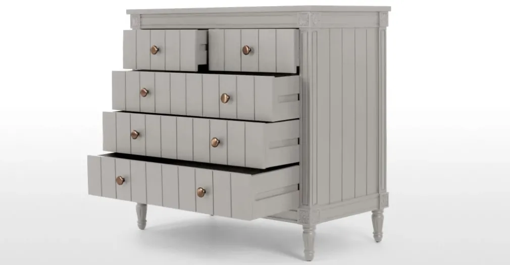 Cómoda Vintage bourbon – Gris