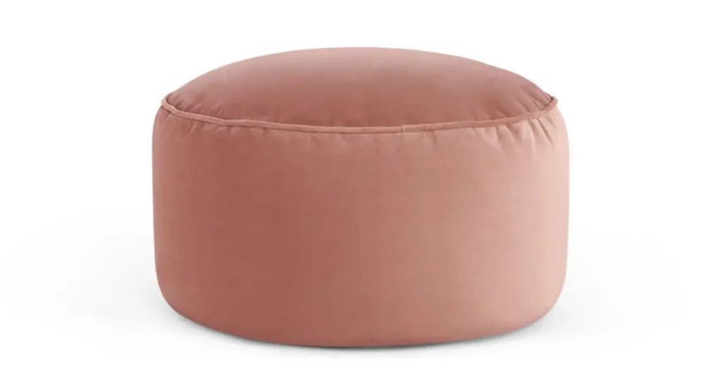 Cojín de Suelo de Terciopelo Lux – Rosa Palo