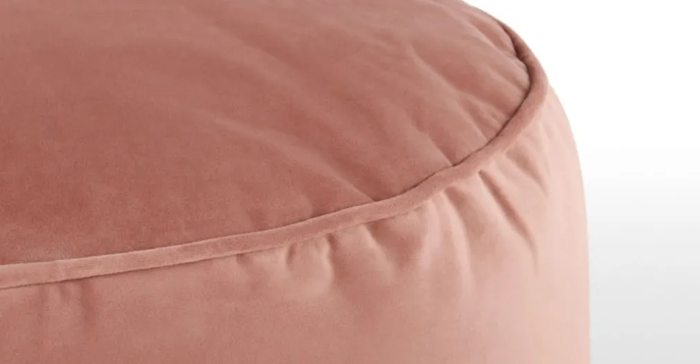 Cojín de Suelo de Terciopelo Lux – Rosa Palo
