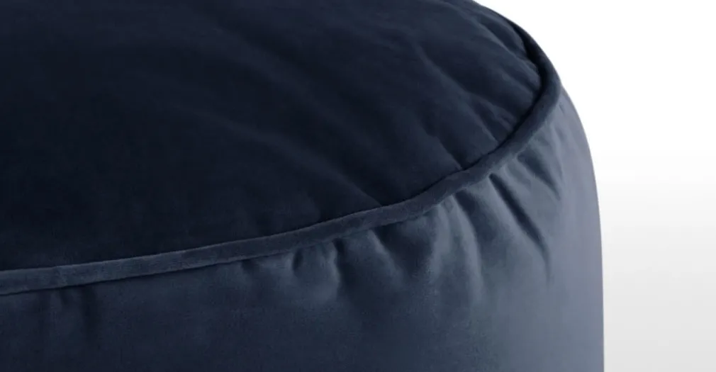 Cojín de Suelo de Terciopelo Lux – Azul Real