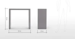 Consola pequeña Bramante – Gris