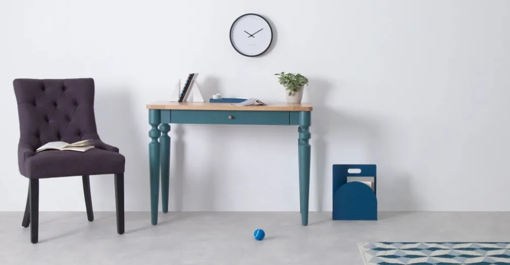 Escritorio Betty – Roble y azul