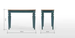 Escritorio Betty – Roble y azul