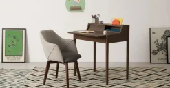 Escritorio Compacto Leonie – Nogal