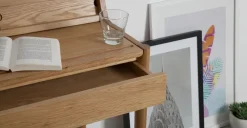 Escritorio Compacto Leonie – Roble