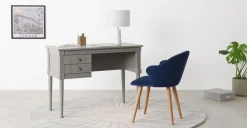 Escritorio Compacto Vintage Bourbon – Gris