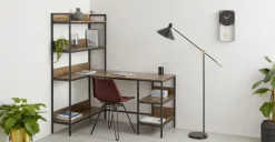 Escritorio con Estantes Lomond – Mango y negro