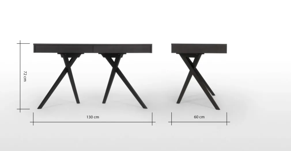 Escritorio Darcey – Roble oscuro ⚡
