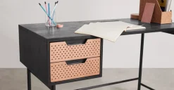 Escritorio Franklin – Negro y Cobre