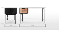 Escritorio Franklin – Negro y Cobre