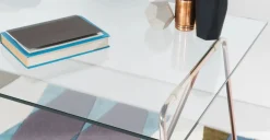 Escritorio Patrizia -Vidrio Transparente