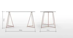 Escritorio Patrizia -Vidrio Transparente