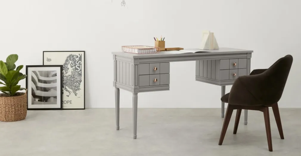 Escritorio Vintage Bourbon – Gris