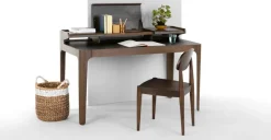 Escritorio Zeke – Nogal y negro