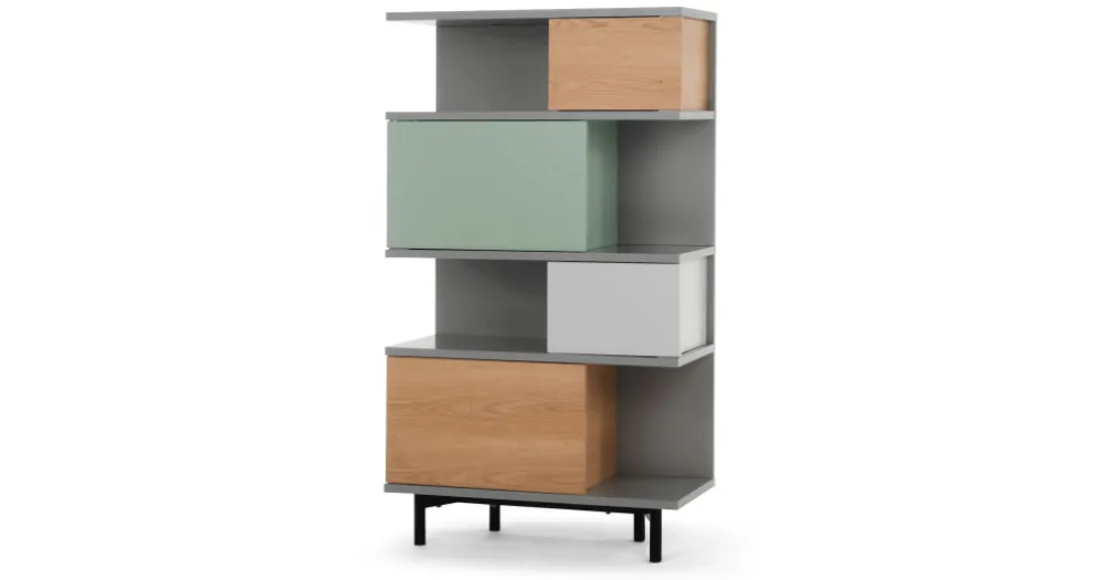 Estantería alta Fowler – Roble multicolor