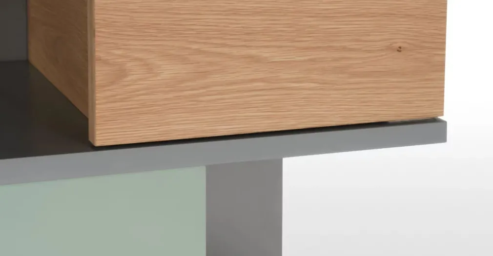 Estantería alta Fowler – Roble multicolor