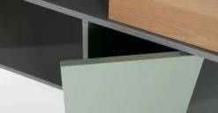 Estantería baja Fowler – Roble multicolor