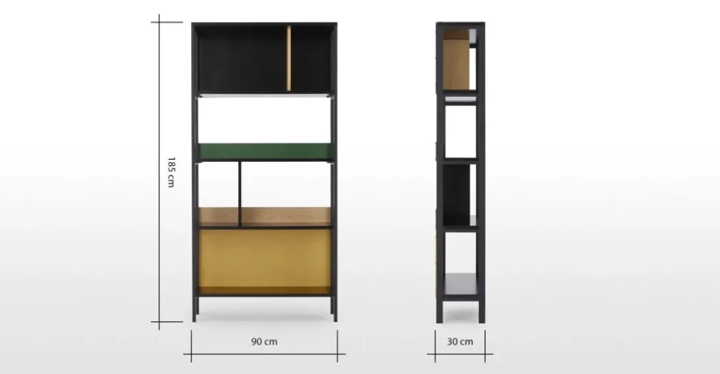 Estantería Duncan – Multicolor