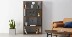 Estantería Kya – Nogal y gris