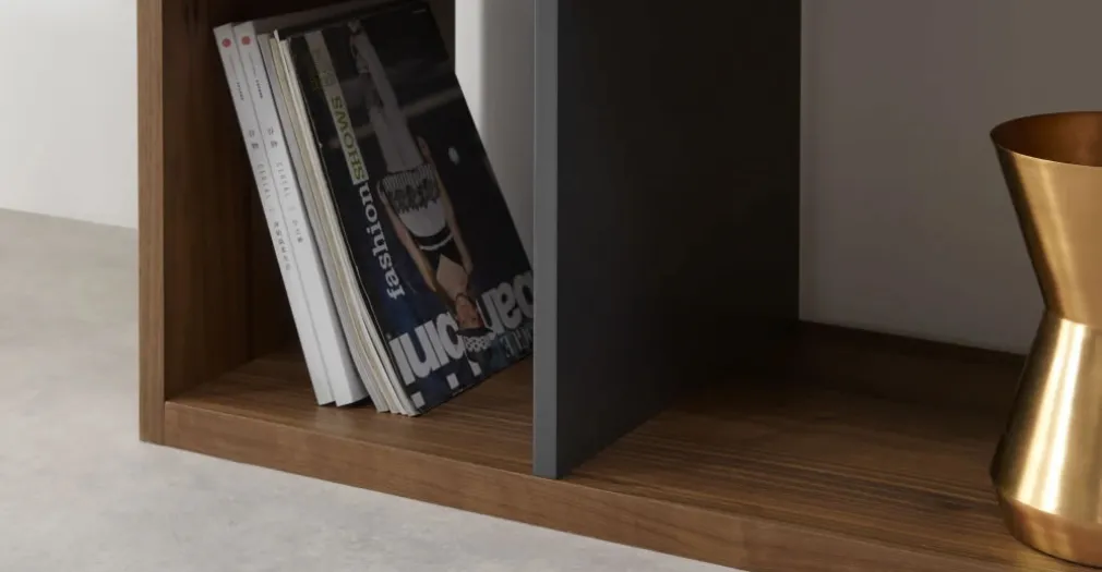 Estantería Kya – Nogal y gris