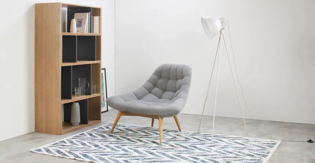 Estantería Kya – Roble y gris