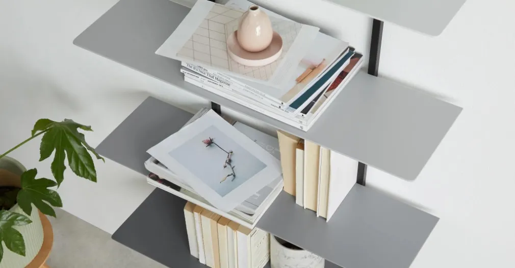 Estantería Reyner – Tonos de gris