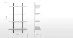 Estantería Reyner – Tonos de gris