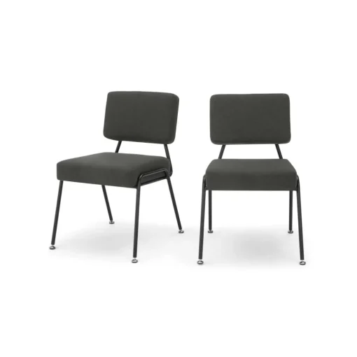 Juego de 2 sillas de comedor Knox – Gris