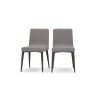 Juego de 2 sillas de comedor Lex – Gris grafito