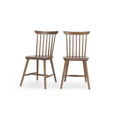 Juego de 2 sillas de comedor Deauville – Roble oscuro