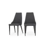 Juego de 2 sillas de comedor Julietta – Gris marga