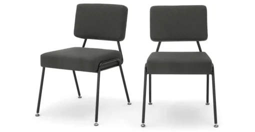 Juego de 2 sillas de comedor Knox – Gris