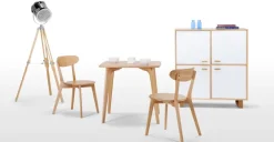 Juego de 2 sillas de comedor Fjord – Roble