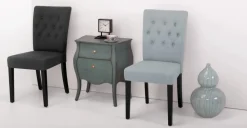 Juego de 2 sillas de comedor Flynn – Gris persa