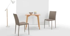 Juego de 2 sillas de comedor Braga – Arcilla