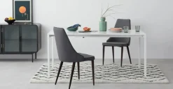 Juego de 2 sillas de comedor Julietta – Gris marga