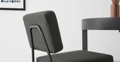 Juego de 2 sillas de comedor Knox – Gris