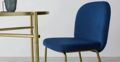 Juego de 2 sillas de comedor Safia – Azul Eléctrico