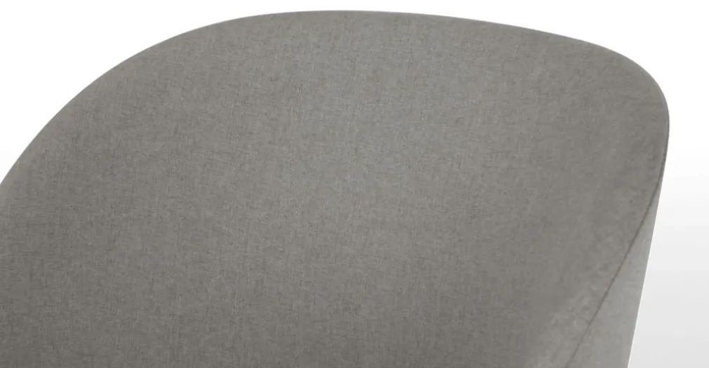 Juego de 2 sillas de comedor Stig – Gris manhattan y negro