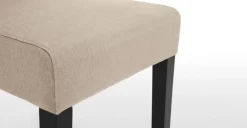 Juego de 2 sillas de comedor Flynn – Beis Biscuit y negro