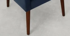 Juego de 2 sillas de comedor Higgs – Terciopelo azul real