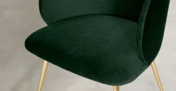 Juego de 2 sillas de comedor Adeline – Verde Pino