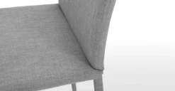 Juego de 2 sillas de comedor Braga – Gris perla