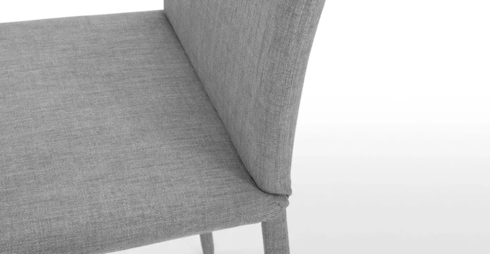 Juego de 2 sillas de comedor Braga – Gris perla