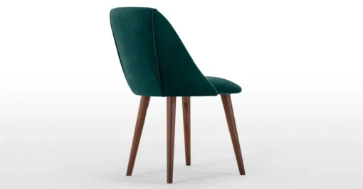 Juego de 2 sillas de comedor Lule – Terciopelo azul espuma de mar